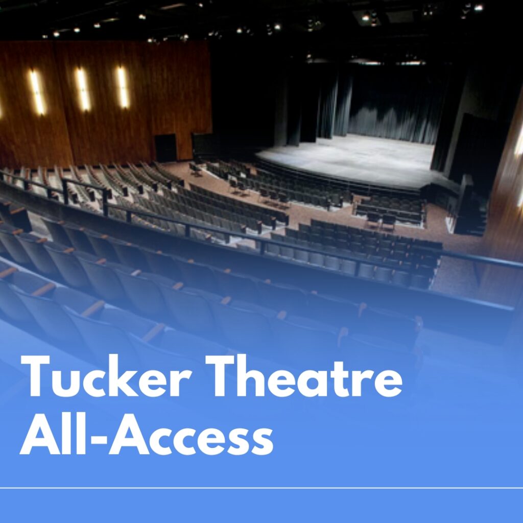 Photo of empty theatre showing seats and stage.